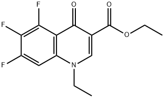 3-Quinolinecarboxylic acid, 1-ethyl-5,6,7-trifluoro-1,4-dihydro-4-oxo-, ethyl ester Structure