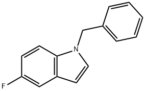1H-Indole, 5-fluoro-1-(phenylmethyl)- Structure