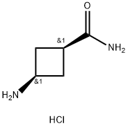 3-aminocyclobutane-1-carboxamide hydrochloride, cis Structure