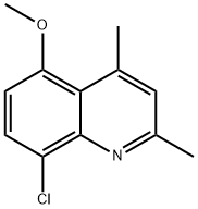 Quinoline, 8-chloro-5-methoxy-2,4-dimethyl- Structure