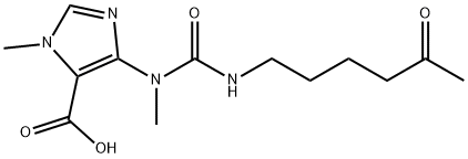 1H-Imidazole-5-carboxylic acid, 1-methyl-4-[methyl[[(5-oxohexyl)amino]carbonyl]amino]-|己酮可可碱降解杂质2