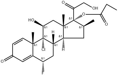 Halobetasol Propionate 9-Chloro 21-Hydroxy Analog Structure