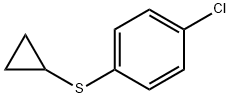 Benzene, 1-chloro-4-(cyclopropylthio)- Struktur