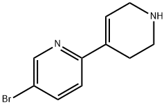 5-Bromo-1′,2′,3′,6′-tetrahydro-2,4′-bipyridine 结构式