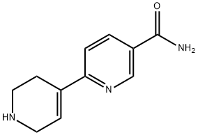 1′,2′,3′,6′-Tetrahydro[2,4′-bipyridine]-5-carboxamide 化学構造式