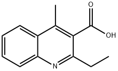 3-Quinolinecarboxylic acid, 2-ethyl-4-methyl- Struktur