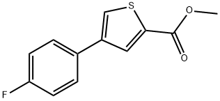 JR-9058, Methyl 4-(4-fluorophenyl)thiophene-2-carboxylate, 97% Struktur