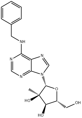 N6-Benzyl-2'-C-methyladenosine,849241-79-8,结构式