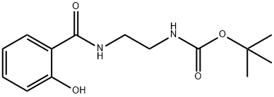 Carbamic acid, N-?[2-?[(2-?hydroxybenzoyl)?amino]?ethyl]?-?, 1,?1-?dimethylethyl ester 化学構造式