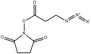 3-アジドプロパン酸2,5-ジオキソ-1-ピロリジニル 化学構造式