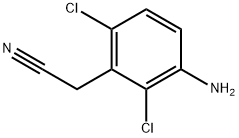 2-(3-氨基-2,6-二氯苯基)乙腈,850451-79-5,结构式