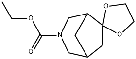 Spiro[3-azabicyclo[3.2.1]octane-6,2'-[1,3]dioxolane]-3-carboxylic acid, ethyl ester,850991-52-5,结构式
