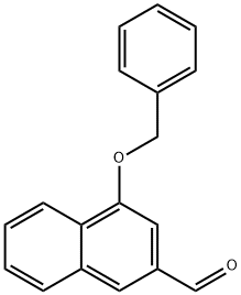 2-Naphthalenecarboxaldehyde, 4-(phenylmethoxy)- Structure