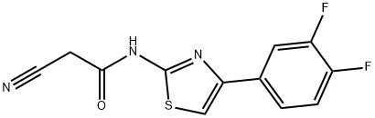 Acetamide, 2-cyano-N-[4-(3,4-difluorophenyl)-2-thiazolyl]- Structure