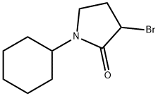 2-Pyrrolidinone, 3-bromo-1-cyclohexyl- Structure
