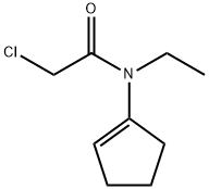 2-氯-N-(环戊-1-烯-1-基)-N-乙基乙酰胺 结构式