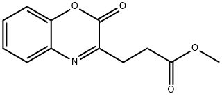 2H-1,4-Benzoxazine-3-propanoic acid, 2-oxo-, methyl ester 化学構造式
