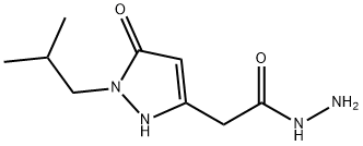 2-[1-(2-methylpropyl)-5-oxo-2,5-dihydro-1H-pyrazol-3-yl]acetohydrazide Structure