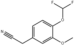 2-[4-(difluoromethoxy)-3-methoxyphenyl]acetonitrile,852851-91-3,结构式