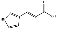 2-Propenoic acid, 3-(1H-pyrrol-3-yl)-, (2E)- Struktur