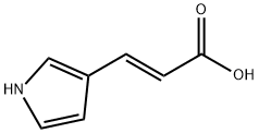 (E)-3-(1H-吡咯-3-基)丙烯酸 结构式