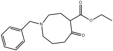 4-Azocinecarboxylic acid, octahydro-5-oxo-1-(phenylmethyl)-, ethyl ester Structure