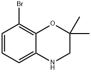 2H-1,4-Benzoxazine, 8-bromo-3,4-dihydro-2,2-dimethyl- Struktur