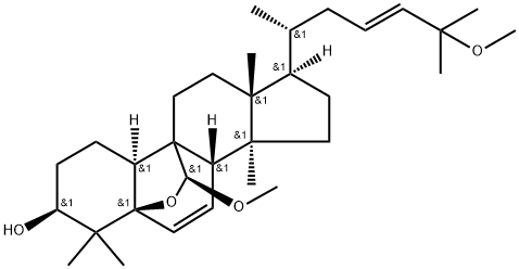 5,19-环氧-19,25-二甲氧基南瓜-6,23-二烯-3-醇, 85372-70-9, 结构式