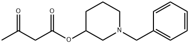 アセト酢酸=1-ベンジル-3-ピペリジル 化学構造式
