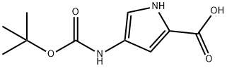 4-((叔丁氧羰基)氨基)-1H-吡咯-2-羧酸, 85406-53-7, 结构式