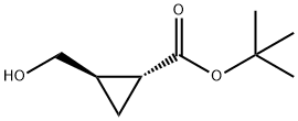 CYCLOPROPANECARBOXYLIC ACID, 2-(HYDROXYMETHYL)-, 1,1-DIMETHYLETHYL ESTER, TRANS- (9CI),85428-59-7,结构式