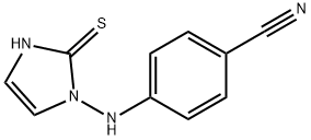 4-[(2-sulfanyl-1H-imidazol-1-yl)amino]benzonitrile 化学構造式