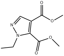 dimethyl 1-ethyl-1H-pyrazole-4,5-dicarboxylate Structure