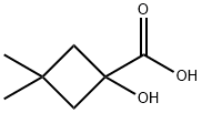 Cyclobutanecarboxylic acid, 1-hydroxy-3,3-dimethyl- 结构式