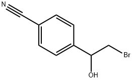 4-(2-bromo-1-hydroxyethyl)benzonitrile 化学構造式