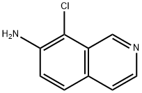 8-chloroisoquinolin-7-amine 化学構造式