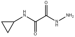 N-cyclopropyl-1-(hydrazinecarbonyl)formamide 化学構造式