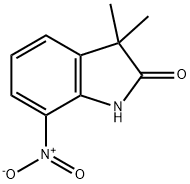 2H-Indol-2-one, 1,3-dihydro-3,3-dimethyl-7-nitro- Structure