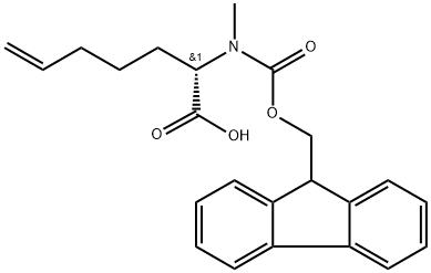 (2S)-2-(((9H-FLUOREN-9-YLMETHOXY)CARBONYL)METHYLAMINO)-6, 856412-24-3, 结构式