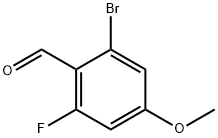 Benzaldehyde, 2-bromo-6-fluoro-4-methoxy- Struktur