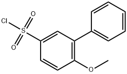 4-甲氧基-3-苯基苯-1-磺酰氯 结构式