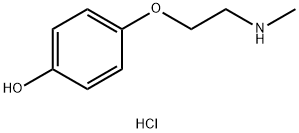 4-[2-(methylamino)ethoxy]phenol hydrochloride Structure