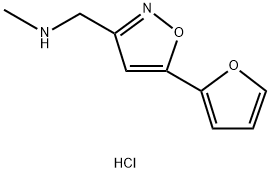 {[5-(furan-2-yl)-1,2-oxazol-3-yl]methyl}(methyl)amine hydrochloride Structure