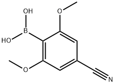 4-氰基-2,6-二甲氧基苯硼酸,857285-31-5,结构式