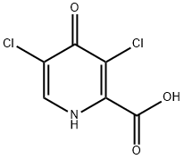 2-Pyridinecarboxylic acid, 3,5-dichloro-1,4-dihydro-4-oxo- Struktur