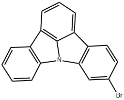 Indolo[3,2,1-jk]carbazole, 6-bromo- Structure