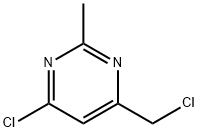 4-chloro-6-(chloromethyl)-2-methylpyrimidine Structure