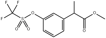 α-Methyl-3-[[(trifluoromethyl)sulfonyl]oxy]-benzeneacetic Acid Methyl Ester Structure