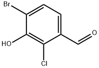 4-bromo-2-chloro-3-hydroxy-benzaldehyde Structure