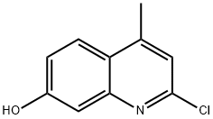 7-Quinolinol, 2-chloro-4-methyl- Structure